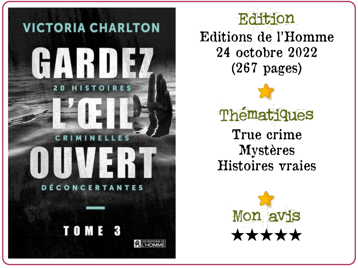 [Lecture] Gardez l’œil ouvert, tome 3 (Victoria&nbsp;Charlton)
